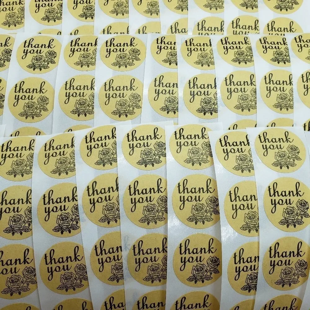 8/$20 100ct Thank You Stickers Round 1